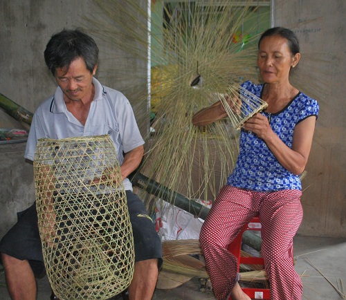 Làng đan lờ truyền thống Trung An
